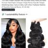 15A Raw Indian Human Hair Body Wave 3Pcs Bundles – Virgin Remy Hair, Natural Black Color, Soft & Silky Texture